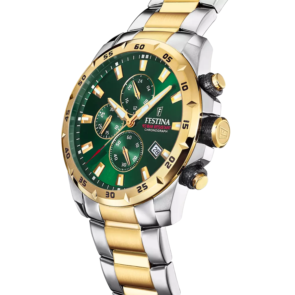 Festina orologio verde bracciale in acciaio uomo F20562/3