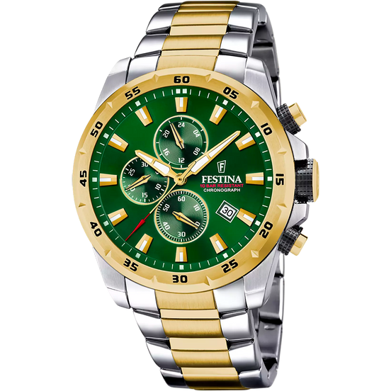 Festina orologio verde bracciale in acciaio uomo F20562/3