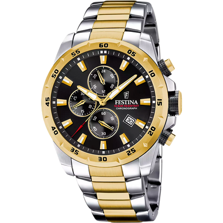 Festina orologio nero bracciale in acciaio uomo F20562/4