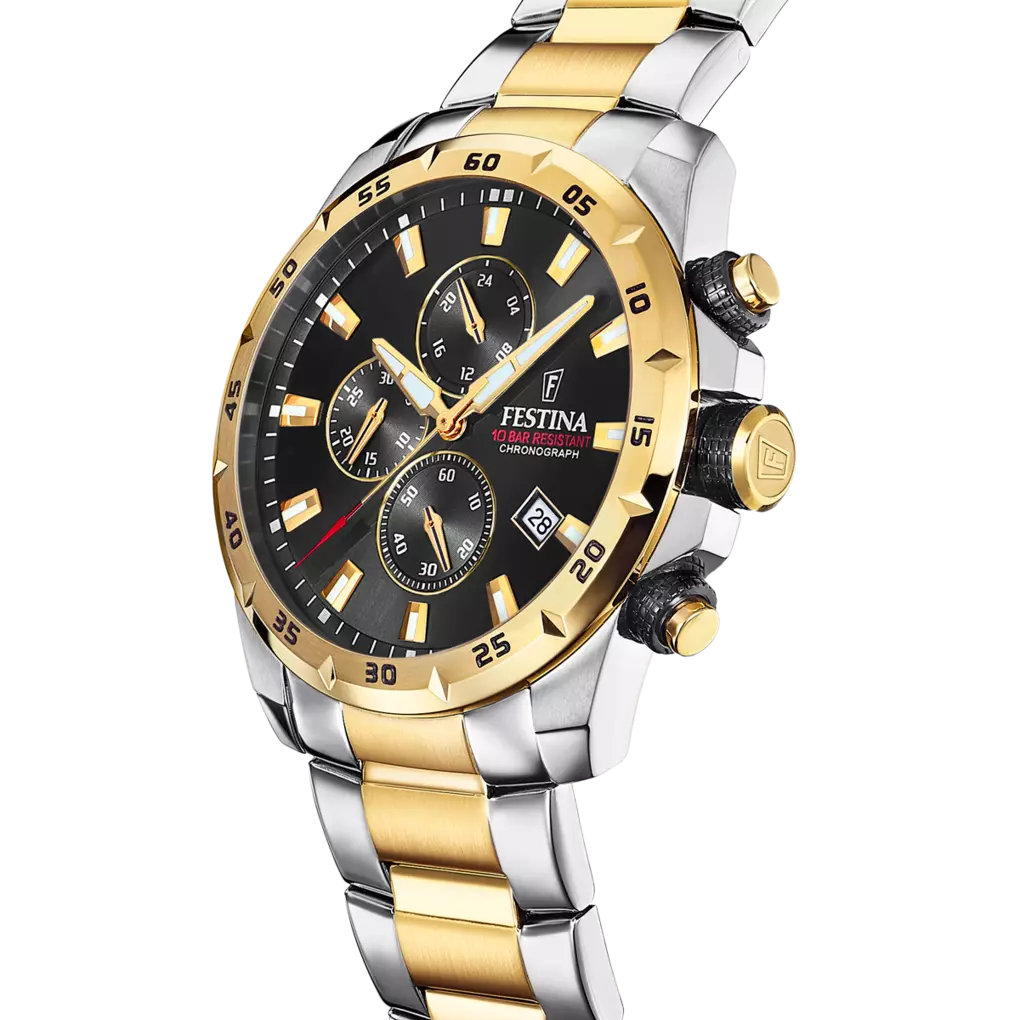 Festina orologio nero bracciale in acciaio uomo F20562/4