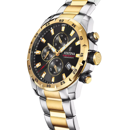 Festina orologio nero bracciale in acciaio uomo F20562/4