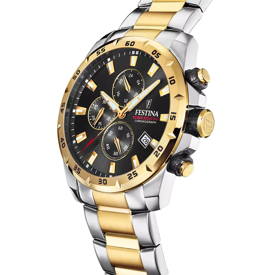 Festina orologio nero bracciale in acciaio uomo F20562/4