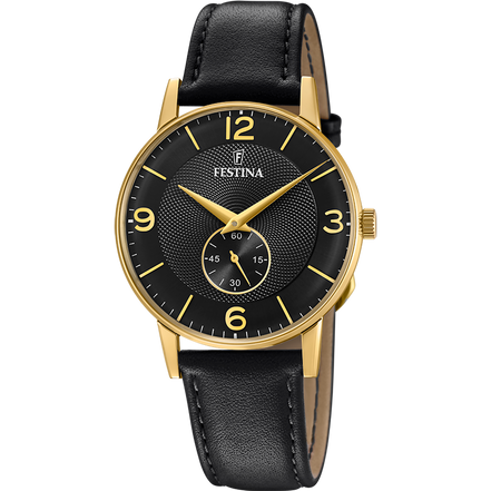 OROLOGIO FESTINA F20567/4 NERO CINTURINO IN PELLE, UOMO