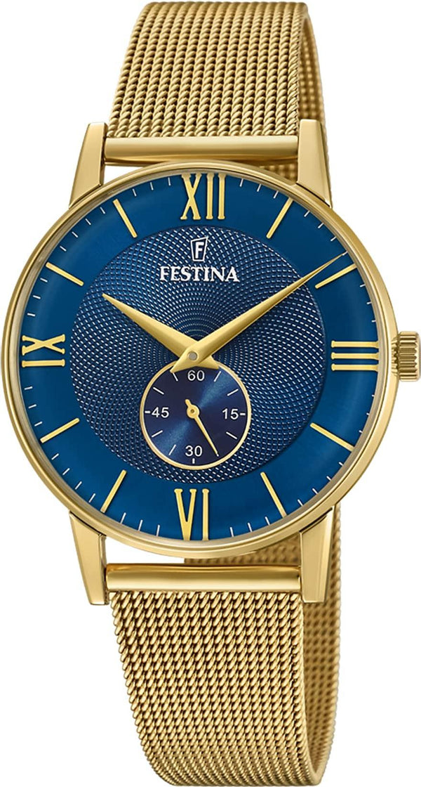 OROLOGIO FESTINA F20569/3 BLU CON CINTURINO IN ACCIAIO, UOMO