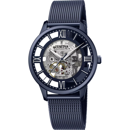 Festina orologio automatico uomo blu F20574/1