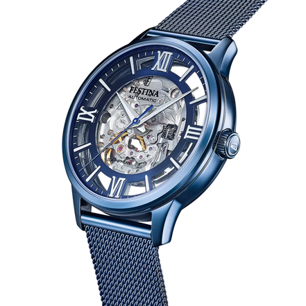 Festina orologio automatico uomo blu F20574/1