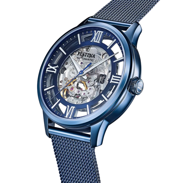 Festina orologio automatico uomo blu F20574/1