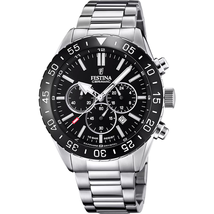 Festina Ceramic orologio cronografo uomo nero F20575/3
