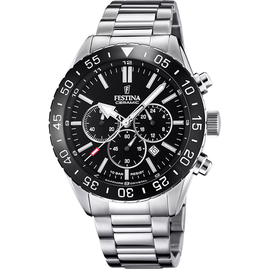Festina Ceramic orologio cronografo uomo nero F20575/3