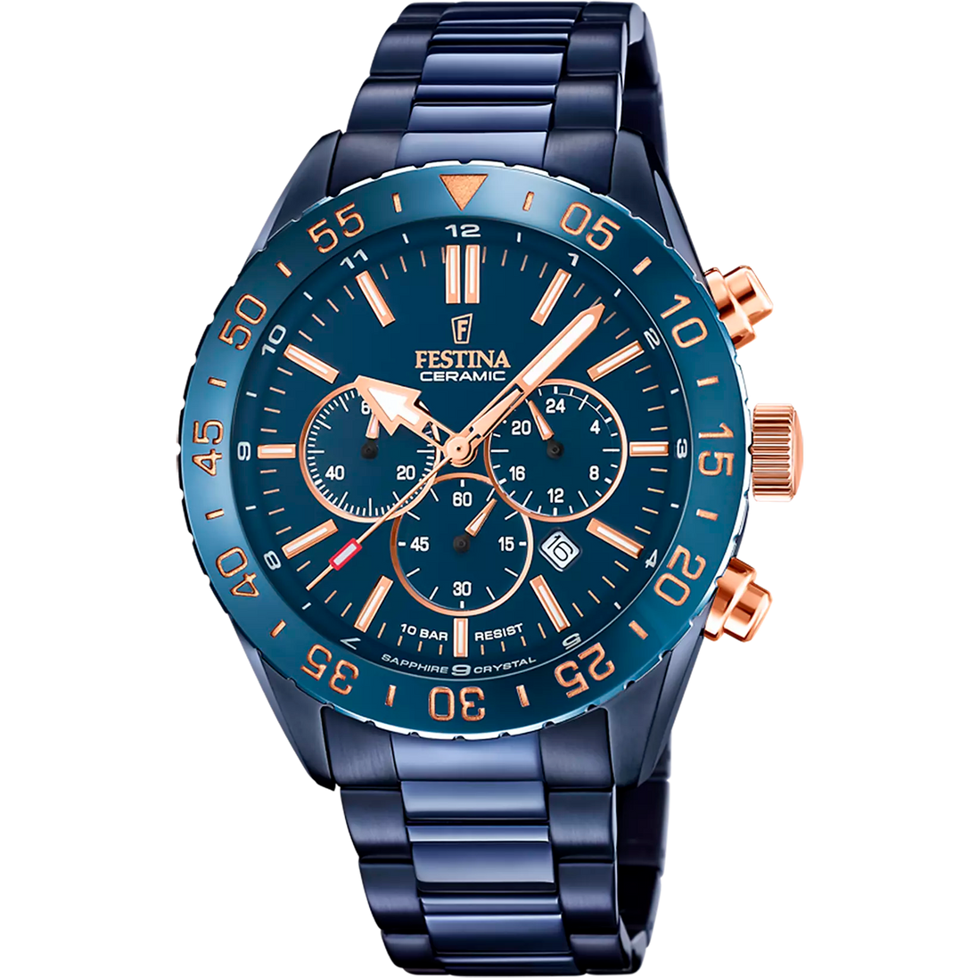 Festina Ceramic orologio cronografo uomo blu F20576/1