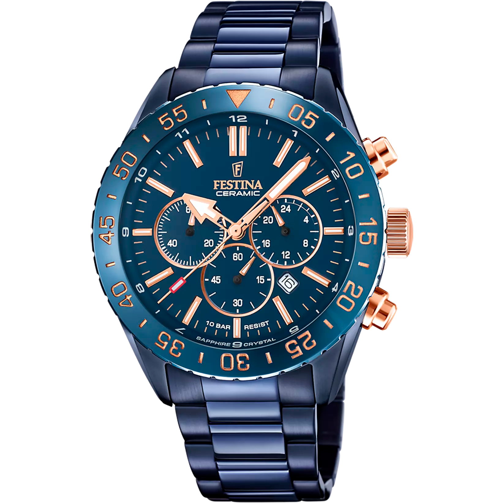 Festina Ceramic orologio cronografo uomo blu F20576/1