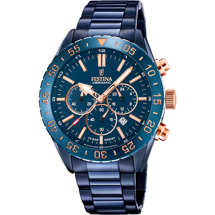 Festina Ceramic orologio cronografo uomo blu F20576/1