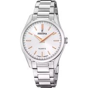 OROLOGIO FESTINA MADEMOISELLE F20583/1 GRIGIO ARGENTO CINTURINO IN ACCIAIO, DONNA