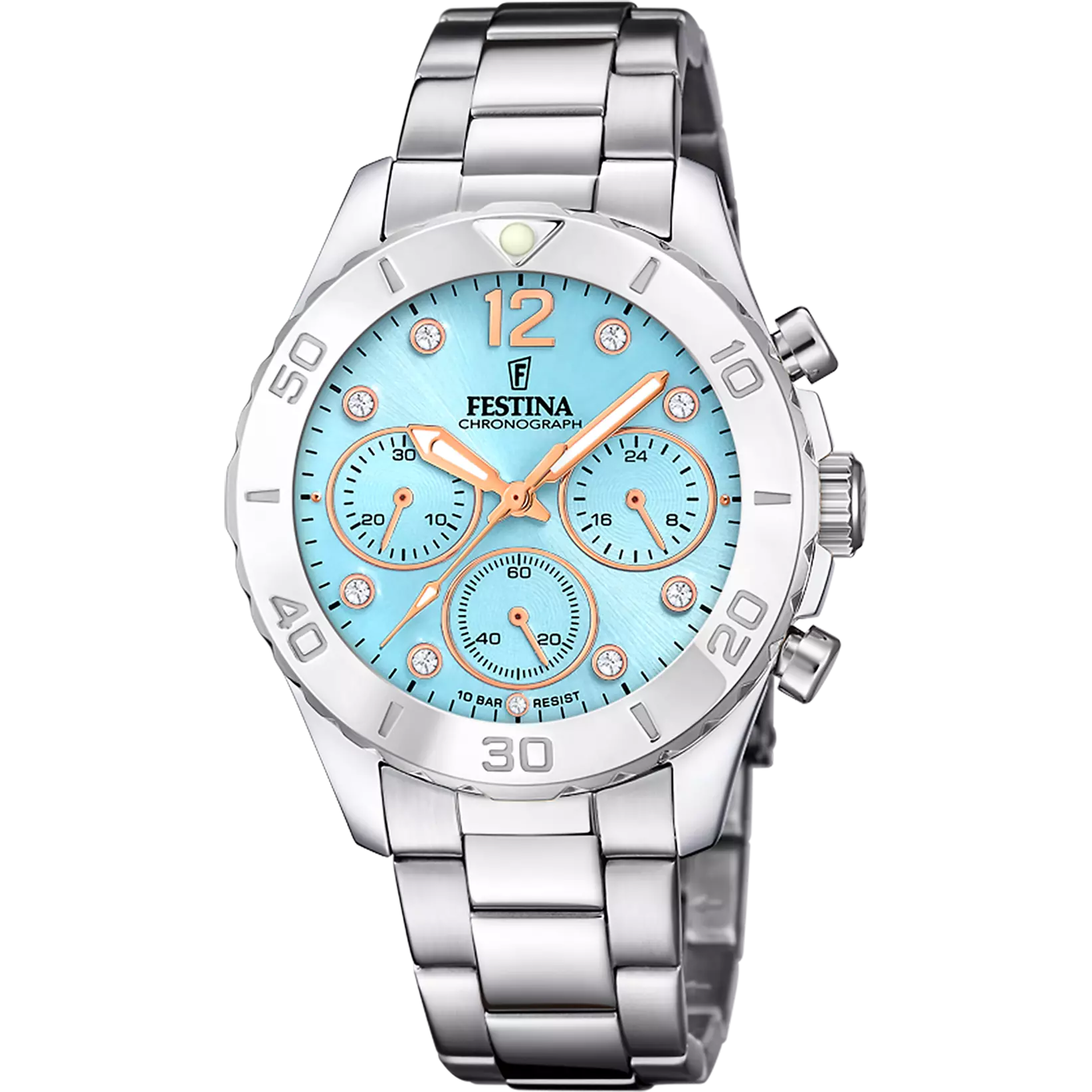 OROLOGIO FESTINA BOYFRIEND COLLECTION F20603/4 AZZURO CINGHIA ACCIAIO INOSSIDABILE 316L, DONNA