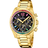 OROLOGIO FESTINA F20609/3 NERO CON CINTURINO IN ACCIAIO, DONNA