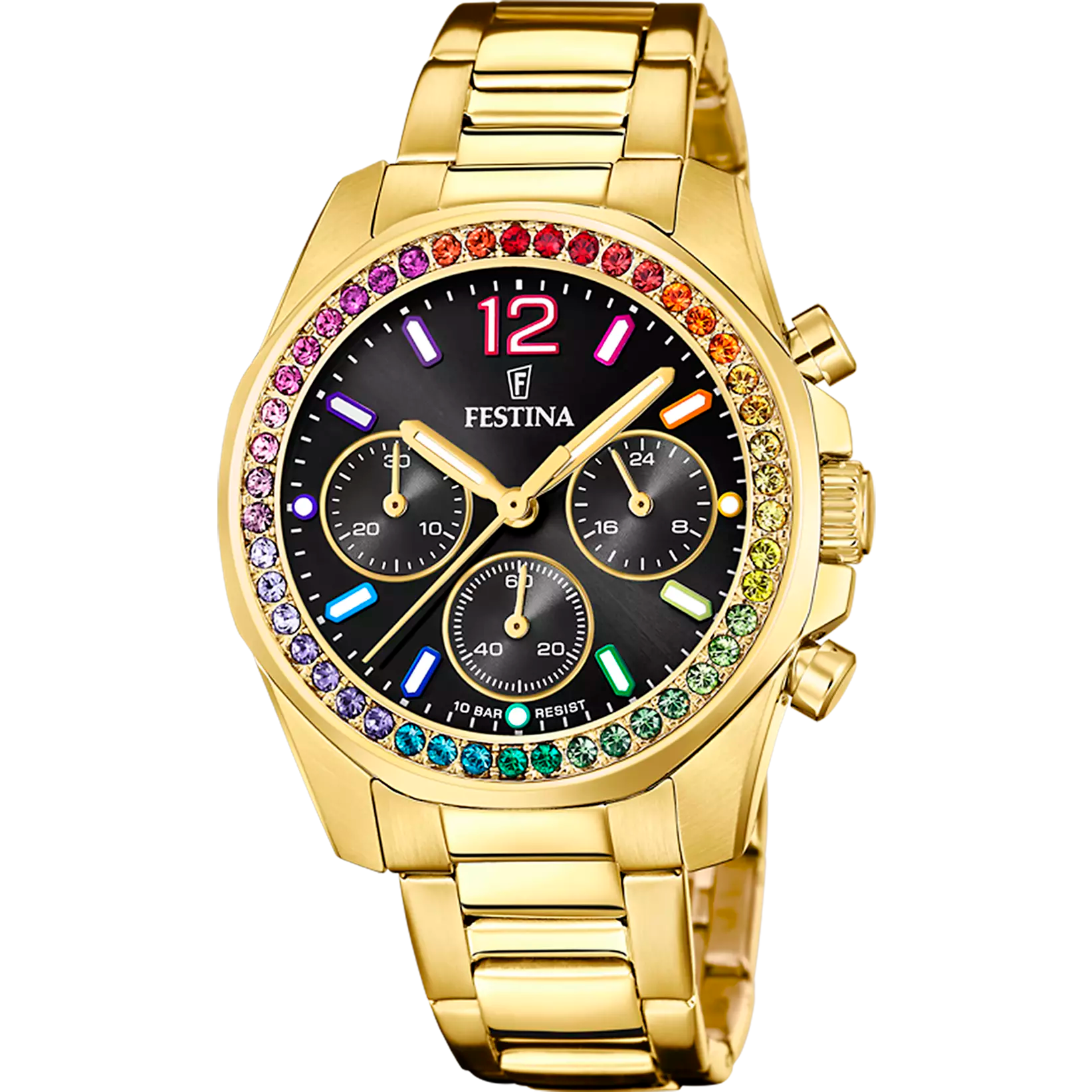 OROLOGIO FESTINA F20609/3 NERO CON CINTURINO IN ACCIAIO, DONNA