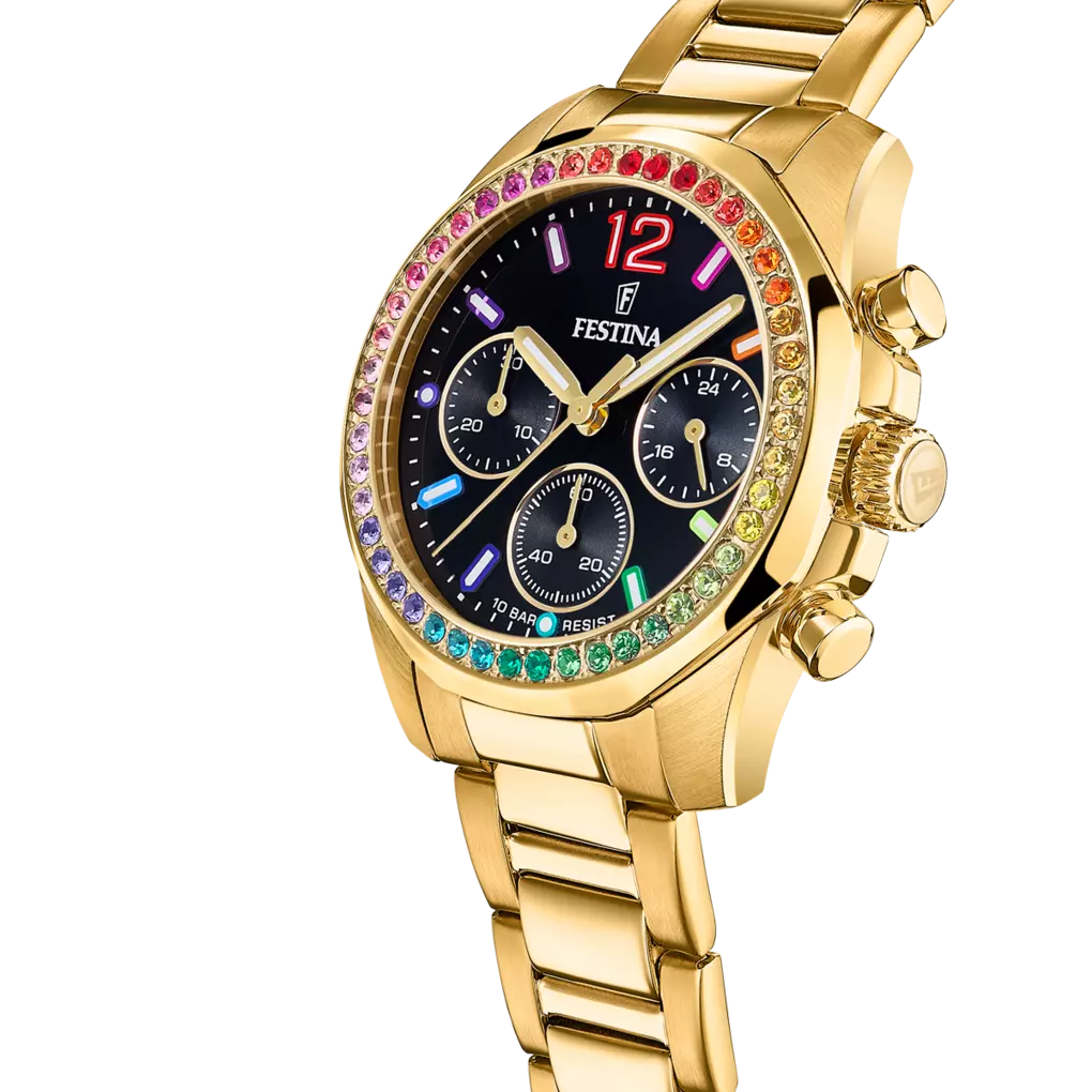 OROLOGIO FESTINA F20609/3 NERO CON CINTURINO IN ACCIAIO, DONNA
