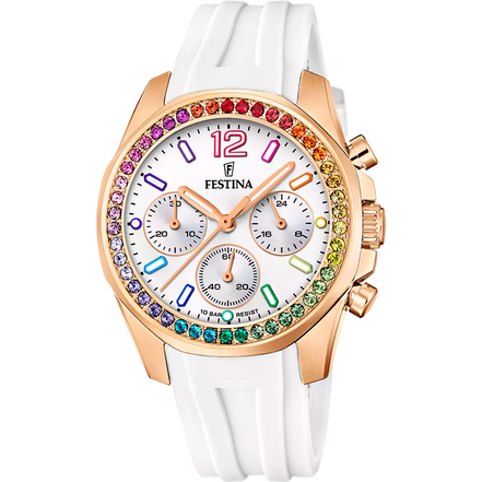 OROLOGIO FESTINA RAINBOW F20611/2 IN ACCIAIO, DONNA