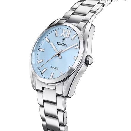 OROLOGIO FESTINA F20622/3 COLLEZIONE ALLEGRIA, CINTURINO IN ACCIAIO BLU, DONNA.