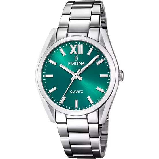 OROLOGIO FESTINA F20622/C COLLEZIONE ALLEGRIA, CINTURINO IN ACCIAIO VERDE, DONNA.