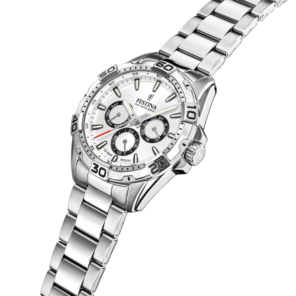 OROLOGIO FESTINA F20623/1 BLANCO CINGHIA ACCIAIO INOSSIDABILE 316L, UOMO