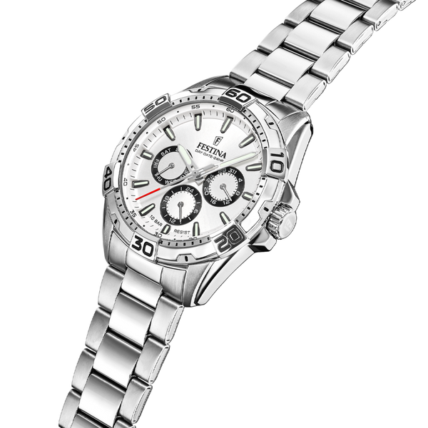 OROLOGIO FESTINA F20623/1 BLANCO CINGHIA ACCIAIO INOSSIDABILE 316L, UOMO