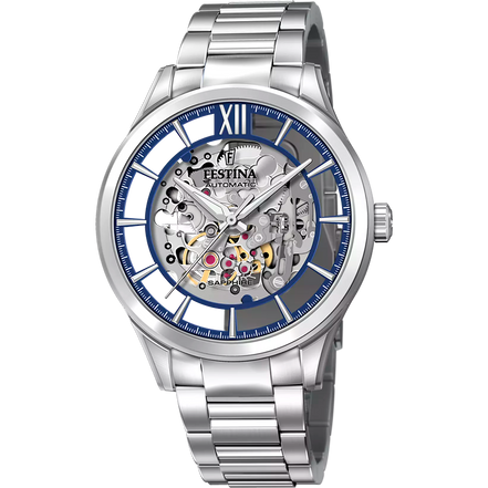 OROLOGIO FESTINA F20630/3 BLU CON CINTURINO IN ACCIAIO INOSSIDABILE 316L, UOMO.