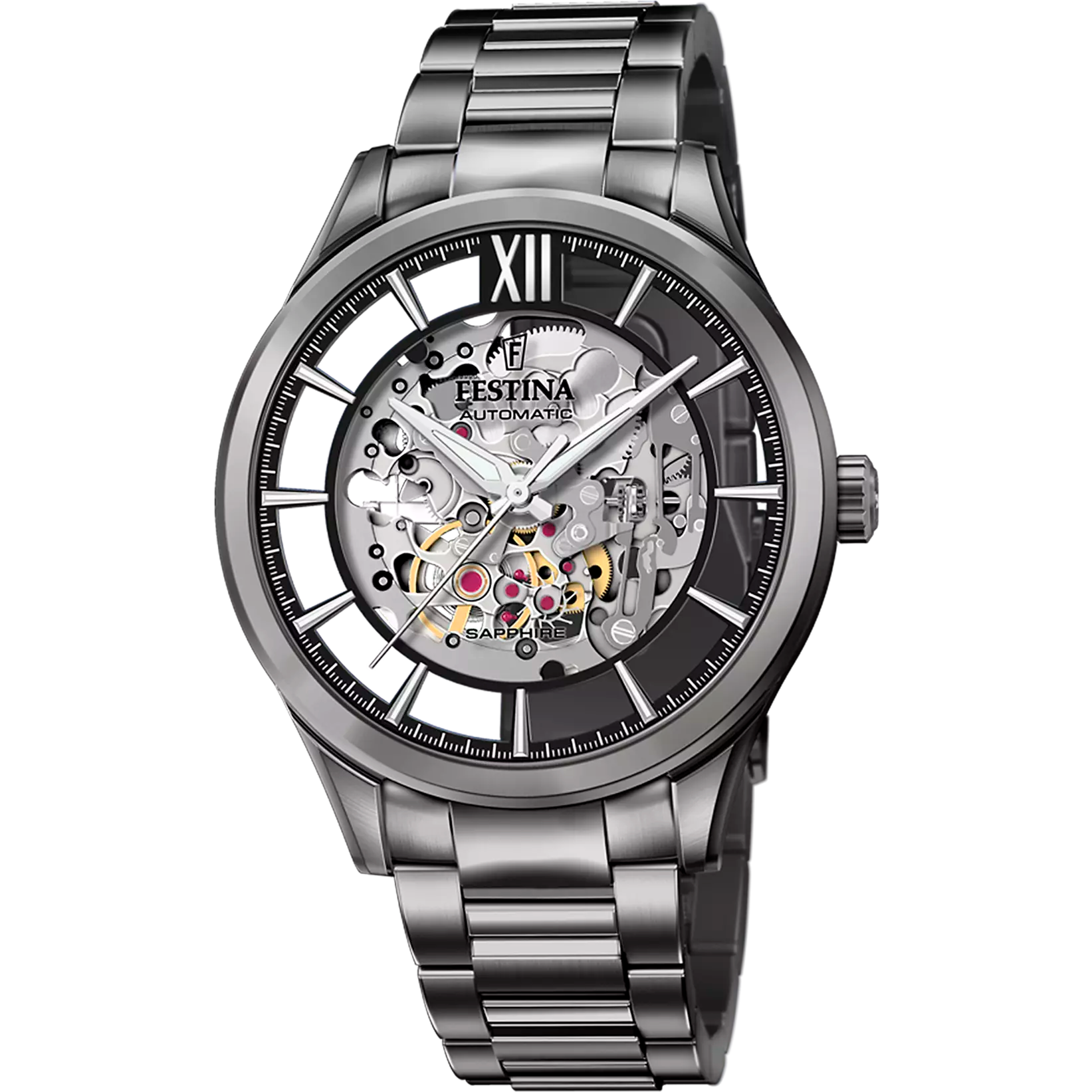 OROLOGIO FESTINA F20632/1 NERO CON CINTURINO IN ACCIAIO INOSSIDABILE 316L, UOMO