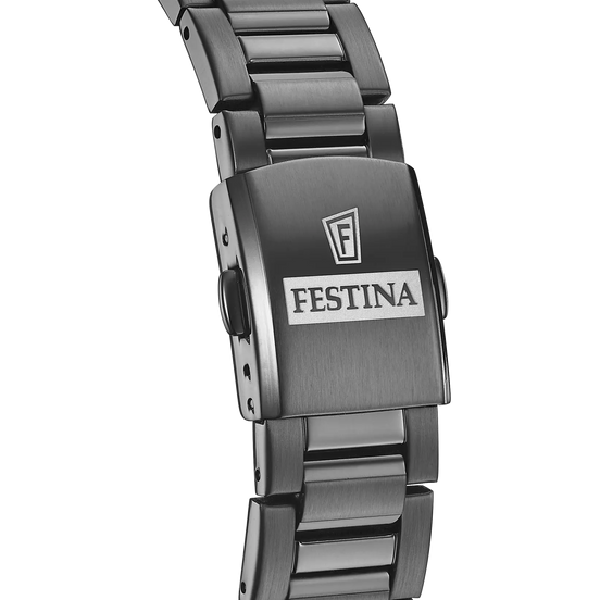 OROLOGIO FESTINA F20632/1 NERO CON CINTURINO IN ACCIAIO INOSSIDABILE 316L, UOMO