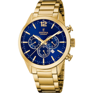 FESTINA - OROLOGIO  TIMELESS CHRONOGRAPH F20633/3 NERO CINTURINO IN ACCIAIO INOSSIDABILE 316L