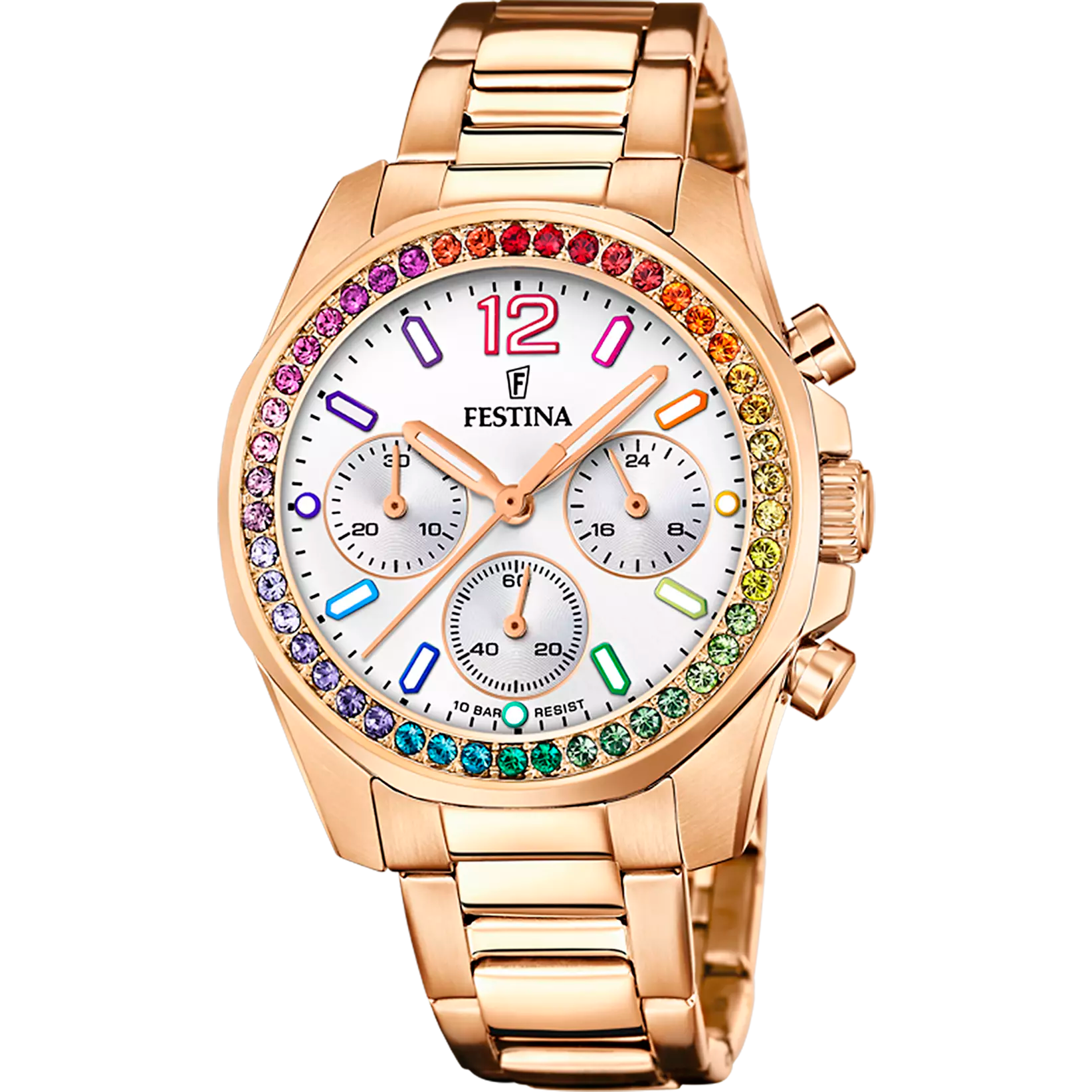 OROLOGIO FESTINA RAINBOW F20639/2 CON CINTURINO IN ACCIAIO, DONNA