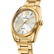 FESTINA - OROLOGIO F20640/1 CHAMPAGNE CINTURINO IN ACCIAIO INOSSIDABILE 316L