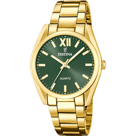 OROLOGIO FESTINA F20640/4 VERDE CINGHIA ACCIAIO INOSSIDABILE 316L, DONNA