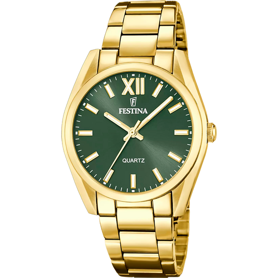 OROLOGIO FESTINA F20640/4 VERDE CINGHIA ACCIAIO INOSSIDABILE 316L, DONNA