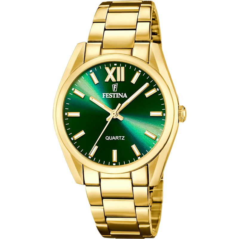 FESTINA - OROLOGIO F20640/9 VERDE CINTURINO IN ACCIAIO INOSSIDABILE 316L