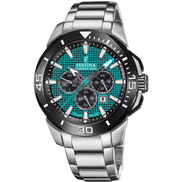 OROLOGIO FESTINA CHRONO BIKE F20641/3 VERDE CON CINTURINO IN ACCIAIO INOSSIDABILE 316L, UOMO.