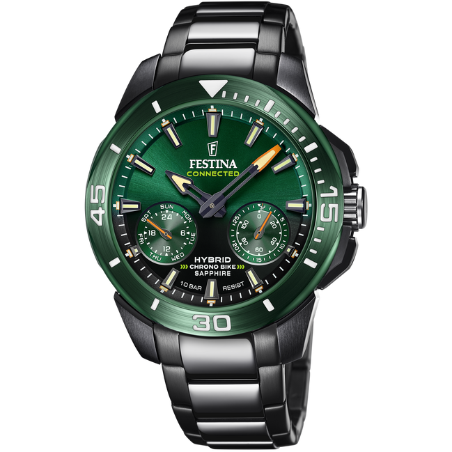 FESTINA CONNECTED F20646/1 VERDE ACCIAIO INOSSIDABILE 316L
