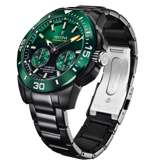 FESTINA CONNECTED F20646/1 VERDE ACCIAIO INOSSIDABILE 316L