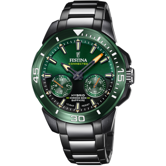 FESTINA CONNECTED F20646/1 VERDE ACCIAIO INOSSIDABILE 316L