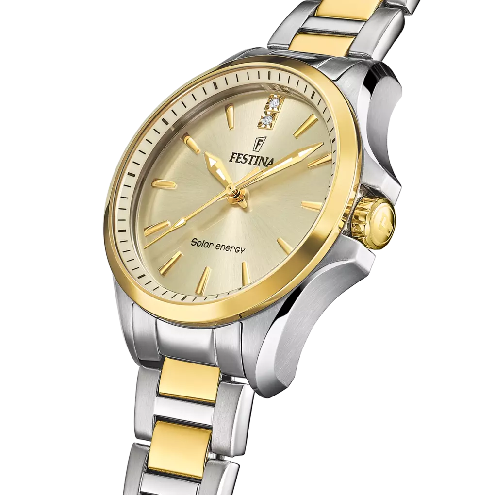 FESTINA PETITE F20655/3 CHAMPAGNE ACCIAIO INOSSIDABILE 316L, DONNA