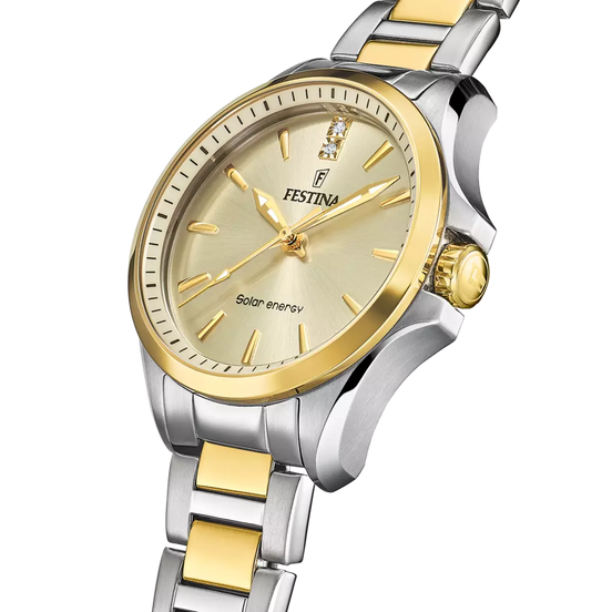 FESTINA PETITE F20655/3 CHAMPAGNE ACCIAIO INOSSIDABILE 316L, DONNA
