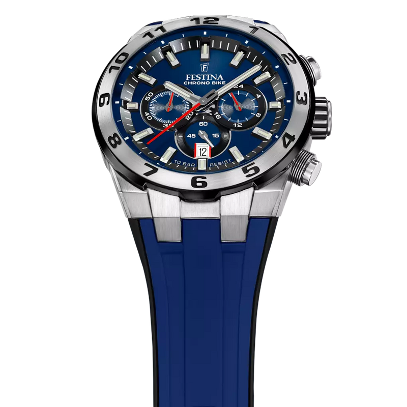 OROLOGIO DA UOMO FESTINA CHRONO BIKE BLU CON CINTURINO IN GOMMA F20671/1