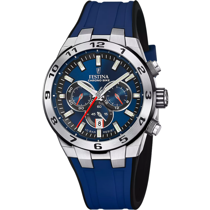 OROLOGIO DA UOMO FESTINA CHRONO BIKE BLU CON CINTURINO IN GOMMA F20671/1