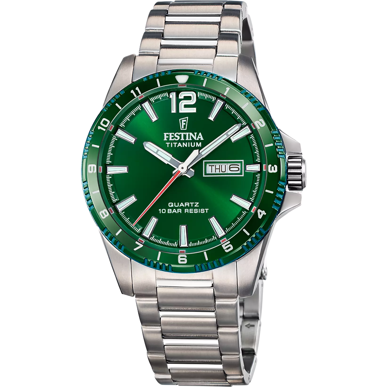 OROLOGIO FESTINA F20698/3 VERDE CINTURINO TITANIO