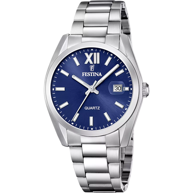 Orologio da Uomo Festina F20707/7 – Eleganza Moderna con Acciaio Inossidabile e Quadrante Azzurro