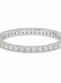 Fico Gioielli - Anello Eternity Full Pavé – Oro Bianco 18 KT con Diamanti Naturali G VS – 0,99 CT