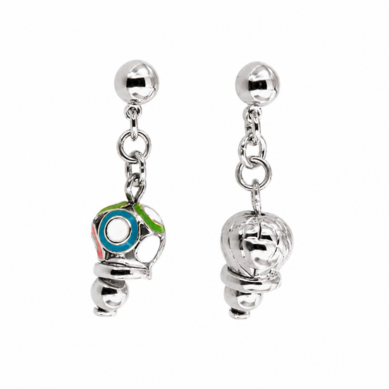 amo capri - Orecchini in Metallo con campanelle pendenti impreziosite da smalti colorati