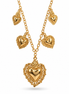 Amo Napoli - Collana in Metallo con cuore sacro ex voto
