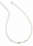 Kioto  - Collana Donna Con Perle E Sfere Zirconate Con Oro Bianco 18 Kt