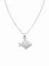 fico gioielli - Collana Pesciolino con Zirconi in Argento